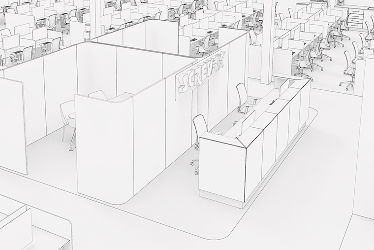 3d office plans
